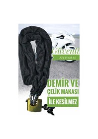 Resim Grade80 G80 16 Mm Çelik Kesilmez Motosiklet Zincir Kilit Yale Kayar Milli Kilit 2.5 Metre Güvenli Motor Kilidi 
