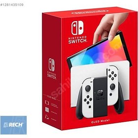Resim SIFIR NINTENDO SWITCH OLED BEYAZ 128 GB OYUN YÜKLÜ 