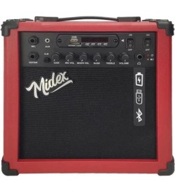 Resim AyrStore MGA-25RD Elektro Gitar Amfisi 25 Watt USB Bluetooth Şarjlı 2 Girişli 