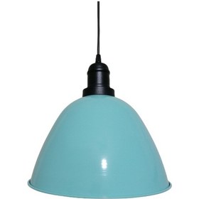 Resim Riolight Retro Turkuaz Içi Beyaz Tekli Sarkıt Çap: 28Cm 