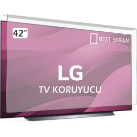 Resim Best Ekran Lg 42LB670V Tv Ekran Koruyucu - Lg 42" Inç Ekran Şeffaf Koruma Paneli 