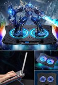 Resim Utelips 6 Fanlı Rgb Ledli Gaming Notebook Stand Büyük Boy Fan Soğutucu Ultra Portatif Gamer Ekipmanı Şık Pro 