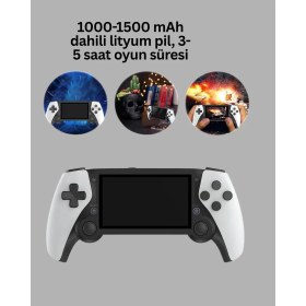 Resim Elektronikçim 64GB Hafızalı Emülatör Destekli Oyun Konsolu 