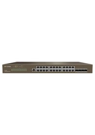 Resim Ip-com G3328F 24 Port Gıgabıt + 4x1Gb Sfp Uplınk L2 Cloud Yönetilebilir Switch 