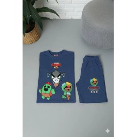 Resim Cg Kids Brawl Stars Erkek Çocuk Tshirt & Şort Alt Üst Takım 