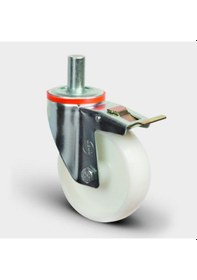 Resim EM03ZKZ150F Oynak Frenli Pimli Poliamid Tekerlek Çap:150 Hafif 