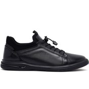 Resim Derimod Erkek Siyah Bağcıklı Deri Casual Sneaker,Kışlık Spor Ayakkabı 25WFD680318 