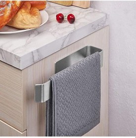 Resim Deltahome Paslanmaz Çelik Havluluk 27cm Uzun - Kendinen Yapışkanlı - Havlu Askısı Model: Stuttgart 
