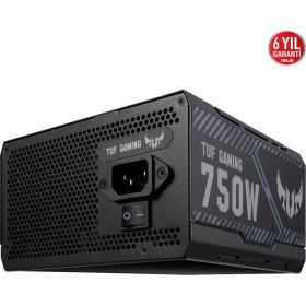 Resim Asus TUF Gaming 750W ATX Güç Kaynağı 80 Plus Bronz Sertifikalı Yüksek Verimlilik 