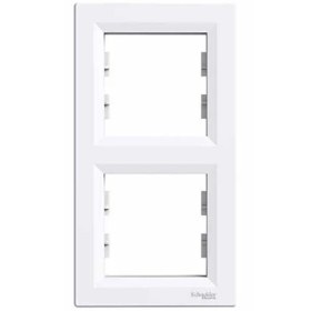 Resim Schneider Electric Asfora 2'Li Dikey Cerceve Beyaz Çerçeveli 