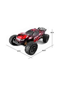 Resim Elektrikli Rc 1:8 Ölçek Servo Motor Süspansiyonlu Arazi Aracı Spor Araç 85 Km Hız Rc Araç - Kırmızı 