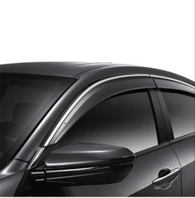 Resim Honda Civic Fc5 2016-2020 Cam Rüzgarlığı Krom Çıta 