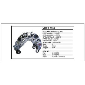 Resim Diot Tablasi Combo Corsa Astra G Doblo Linea 1.3 504630287 