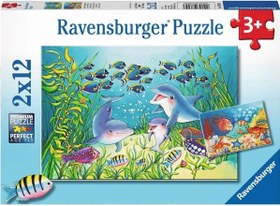 Resim Ravensburger 2x12 Parça Puzzle Sea Bed 076253 