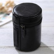 Resim Rogfer Dslr Kamera Lensi İçin Orta Lens Kılıfı Fermuarlı Pu Deri Kılıf Kutusu, Boyut: 13x9x9cm Siyah Diğer Diğer 
