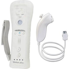 Resim Nintendo Wii Remote Nunchuck Controller Takım Set Motion Plus 