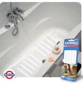 Resim Boss Tape Banyo Küvet Duşakabin Zemin Yer Kaydırmazlık Bandı 