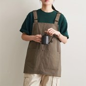 Resim Japon Hafif Önlük - Geniş Ön Cepli Ayarlanabilir, Nefes Alabilen Naylon Yemek Pişirme Bahçe Barbekü Önlüğü - Profesyonel Şefler ve Ev Kullanımı için Basit Tasarım - Zeytin Yeşili, Diğer Renkler Mevcut - Kolay Temizlenebilir İş Kıyafeti, Modern İş Kıyafeti, mutfak, önlük mutfak 