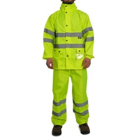 Resim Kkdavm Bestguard Yağmurluk Oxford Reflektörlü Takım Sarı 