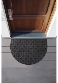 Resim Koza Home Step Yarım Ay Dış Kapı Paspası Siyah Pvc 45x70 462709 Siyah 