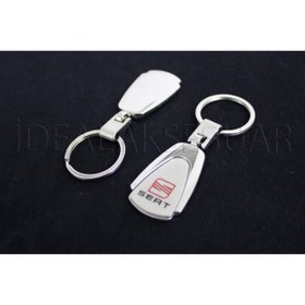 Resim idealaksesuar Seat Metal Oval Anahtarlık Şık Kaliteli Aksesuar Çanta Araba New 