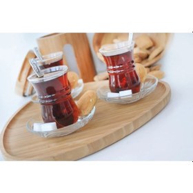 Resim 9105 Marisol Bambu Tepsi Açık Kahverengi 