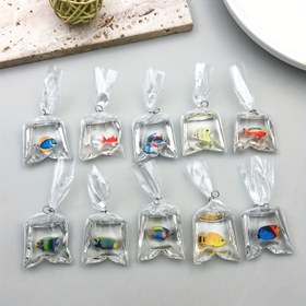 Resim 10 adet Avant-Garde Deniz Hayatı Reçine Tropikal Balık Kolyeler, Unplated DIY Takı Yapımı Şanslar bilezikler, kolyeler, anahtarlıklar, küpeler için - Çeşitli Tasarımlar 