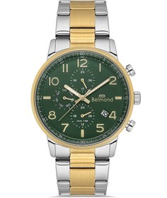 Resim Belmond KNG1149.270 Altın & Yeşil Çelik Kordon Erkek Kol Saati 