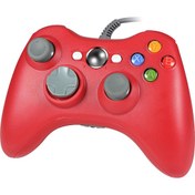 Resim Xbox 360 Kablolu Joystick Oyun Kolu Gamepad Kırmızı Diğer