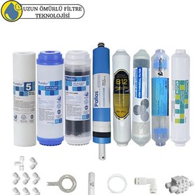 Resim Pemax Water Solutions Purefer Açık Kasa Çift Karbonlu Sertifikalı 8'liB12 Alkali-Detox- Pallas Mebran Şeffaf 4'lü Mineral 