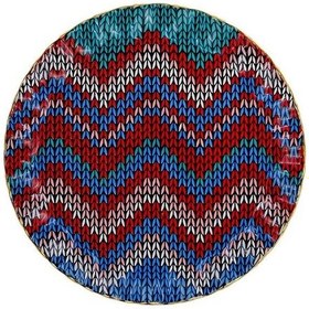 Resim Glore Örgü Altın Yaldızlı 6 Kişilik Cam Pasta Tabağı Takımı 25092 