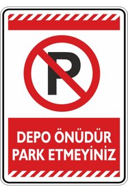 Resim Saatistan 35x50cm Fosforlu Araç Park Yeri Etiketi, Görünür ve Dayanıklı 