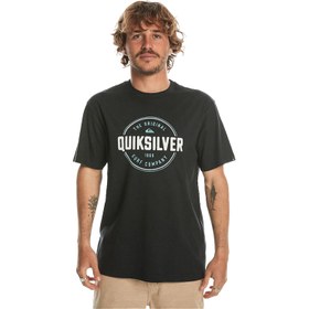 Resim Quiksilver Erkek Tişört Circle Up SS Siyah Günlük Giyim 