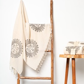 Resim Aura Peştemal, 90x180 cm, Taş Baskı - Güneş 