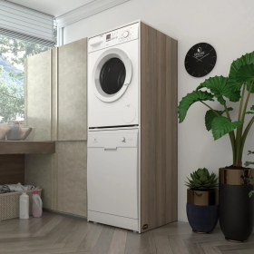 Resim Kenzlife çamaşır-bulaşık makinesi dolabı katinka crd 180*70*60 banyo çift katlı kapaksız arkalıksız 
