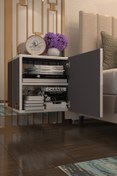 Resim Kenzlife Komodin Susanin Gri 39*39*20 Banyo Ecza Mutfak Dolabı(M)kapaklı Arkalıksız 