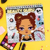 Resim Güzellik Ustası 5+ Renkli Makyaj Sticker Boyama Kitabı - Makyaj Sanatı Öğrenin ve Uygulayın, Estetik Algı Geliştirin, DIY Güzellik Eğlencesi, Gençlerin Sanat Malzemeleri | Eğlenceli Tasarım | Detaylı İllüstrasyonlar, Güzellik Boyama Kitabı 