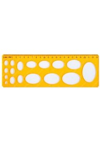 Resim Hatas 02280 Elips Şablonu 23 CM Sarı 