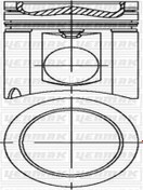 Resim YENMAK 31-04747-000 Piston Segman 128.00mm Std Komple Mercedes Axor (WE633634) 