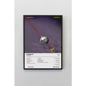 Resim House Gorgeous Tame Impala Currents Albümü Siyah Çerçeveli Spotify Barkodlu Albüm Poster Tablo 