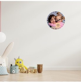 Resim Anneye Hediye Resim Ve Mesajlı Duvar Saati 29121 Çok Renkli 
