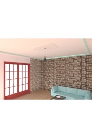 Resim Motifpiyer Lamba Tavan Göbeği-14-Dikdörtgen-Oval-56 x 96 cm-2 Adet 