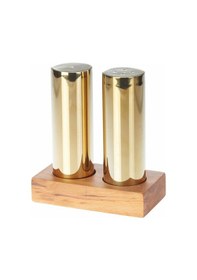 Resim Everest Büyük Yuvarlak 2'li Tuzluk Takımı Altın Gri 