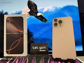 Resim Apple iPhone 16 Pro Max İkinci El TR | 256 GB | Çöl Titanyum 