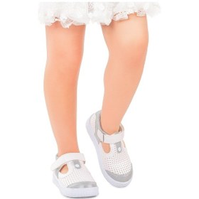 Resim Kiko Kids Kız Çocuk Günlük Ayakkabı Arz 2324 Beyaz - Gümüş 