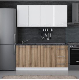 Resim Minar 170 Cm Mutfak Dolabı Beyaz Dore 170-d2 