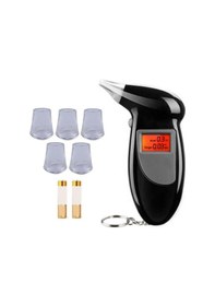 Resim 5 Ad Yedek Ağızlıklı AT68S Dijital Alkolmetre Promil Ölçer Test Cihazı 