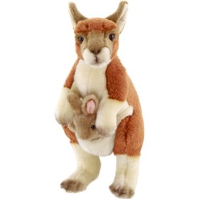 Resim Animals Of The World 28cm Ayakta Bebekli Kanguru 