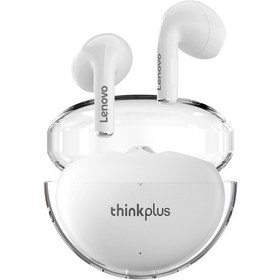 Resim Skycity Lenovo Lp80 Pro Bluetooth 5.3 Kulaklıkları - Yarı Girişli Spor Kulaklık, 180mah Şarj Kutusu, Hd Stereo Ses, Dokunmatik Kontrol, Beyaz 