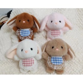 Resim OEMG Yeni 1 Adet Dört Inç Iyi Şanslar Karikatür Peluş Oyuncak Bebek Anahtarlık Sevimli Bebek Anahtar Küçük Kolye Seti (Yurt Dışından) 
